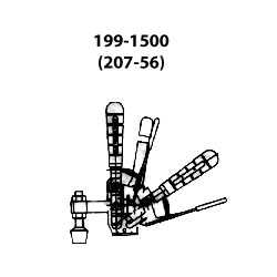 De-Sta Toggle Clamps 199-1500 De-Sta-Co Hold-Down Locking Model (207-56) 199-1500