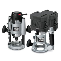 Porter Cable Router 894PK Porter Cable 2-1/4 Peak HP Multi-Base Router Kit With GripVac Attachment