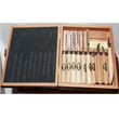 515-3441 Two Cherries 11 Piece Carving Set in Wooden Box  515-3441