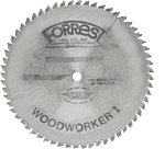 Forrest Woodworker I Saw Blade 8" Dia 60 Teeth 3/32" Kerf 5/8" Hole ATB Tooth Style WW-08-60-7-100