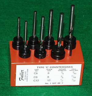 355-4000 Fuller Countersinks Set of 7 Type C 355-4000