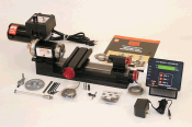 4100A-DRO Sherline 3.5" Lathe, 8" Bed with P/N 8200 2-axis digital readout/RPM display factory installed (Metric) 4100A-DRO