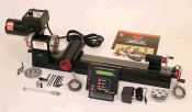 Sherline Lathe (Metric) 4410-DRO Sherline 3.5" Lathe, 17" Bed with P/N 8200 2-axis digital readout/RPM display factory installed (Metric) 4410-DRO