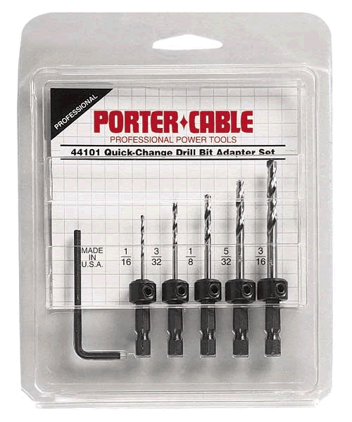 44101 Porter-Cable Quick-Change Drill Bit and Adapter Set 44101