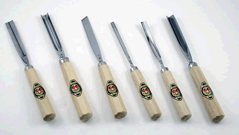 505-0006 Two Cherries Six Piece Carving Chisel Set  505-0006