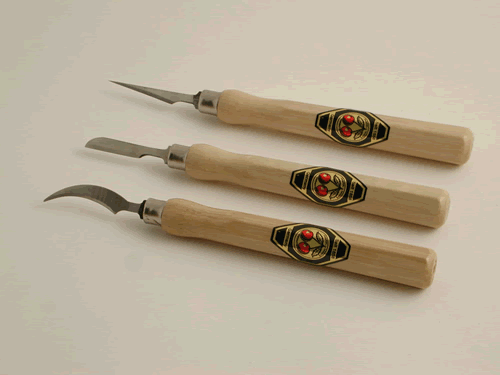 515-5433 Two Cherries Micro Carving Knives (Set of 3) 515-5433