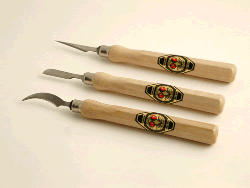 515-5433 Two Cherries Micro Carving Knives (Set of 3) 515-5433