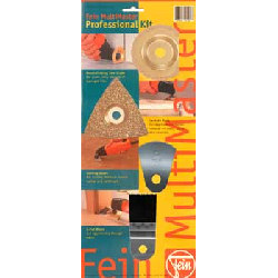 6-39-03-167-20-4 Fein MultiMaster Professional Kit contains three of the most popular accessory blades 6-39-03-167-20-4