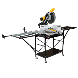 2875PLUS Rousseau Shop Style Miter Saw Stand & DeWalt 12" Double-Bevel Compound Miter Saw 2875PLUS