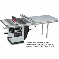 36-R53L Delta 10" Unisaw 5 HP Three Phase Right Tilt 36-R53L