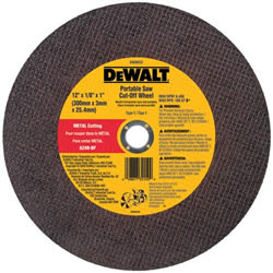 DeWalt 14" Ductile Pipe Cutting Portable Saw Wheel - 1" Arbor DW8030