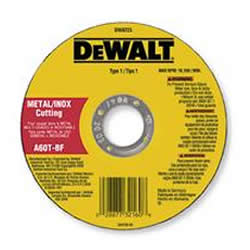 DeWalt 6" Metal Thin Cutting Wheel - .040" Thick - 7/8" Arbor - 60 Grit - Type 1 Wheel DW8725