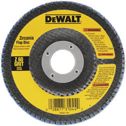 DW8319 DeWalt 5" Zirconia Flap Disc - 7/8" Arbor - 120 Grit DW8319