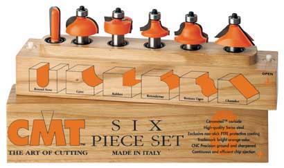 CMT 800.504.11 CMT 6-Piece Profile Bit Set, 1/2" shank 800.504.11