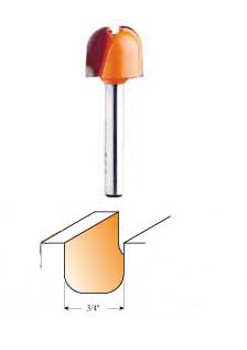 851.501.11 CMT Bowl and Tray Bit, 3/4" diameter, 1/2" shank 851.501.11