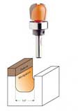 851.501.11B CMT Bowl and Tray Bit with Bearing, 3/4" diameter, 1/2" shank 851.501.11B