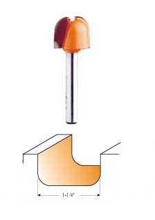 851.502.11 CMT Bowl and Tray Bit, 1-1/4" diameter, 1/2" shank 851.502.11