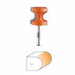 854.509.11 CMT Bull Nose Bit, 1/2" radius, 1/2" shank 854.509.11