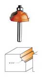 864.548.11 CMT Cavetto Edge Mold with Bottom Fillet, 3/16" diameter, 1/2" shank 864.548.11