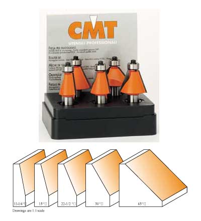 836.501.11 CMT Chamfer Set 1/2" shank 836.501.11