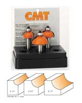 837.501.11 CMT Cove Bit Set 1/2" shank 837.501.11