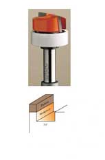 852.001.11B CMT Dado & Planer Bit with bearing, 3/4" diameter, 1/4" shank 852.001.11B