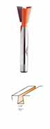 818.064.11 CMT Dovetail Bit 1/4" diameter, 7.5º, 1/4" shank 818.064.11