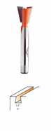 818.065.11 CMT Dovetail Bit 1/4" diameter, 8º, 1/4" shank 818.065.11