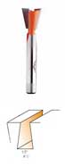 818.129.11 CMT Dovetail Bit 1/2" diameter, 8º, 1/4" shank 818.129.11