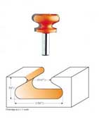 855.601.11 CMT Finger Pull Bit, 1-7/8" diameter, 1/2" shank 855.601.11