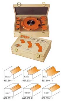  CMT 800.523.11 CMT Lonnie Bird's Crown Molding Set, 1/2" shank 800.523.11