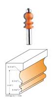 855.901.11 CMT Molding Bit, 15/16" diameter, 1/2" shank 855.901.11