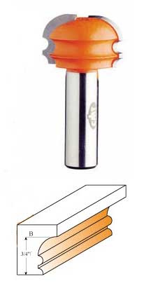 856.851.11 CMT Molding System, Profile B, 1/2" shank 856.851.11