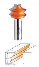 856.852.11 CMT Molding System, Profile A, 1/2" shank 856.852.11
