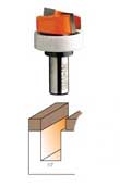 801.127.11B CMT Mortising Bit with bearing, 1/2" diameter, 1/4" shank 801.127.11B