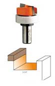 801.817.11B CMT Mortising Bit with bearing, 1-1/4" diameter, 1/2" cutting length, 1/2" shank 801.817.11B