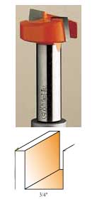 801.190.11 CMT Mortising Bit 3/4" diameter, 1/4" shank 801.190.11
