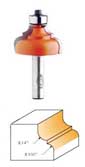 844.850.11 CMT Classical Ogee Bit (Series 844) 1/4" - 3/16" radius, 1/2" shank 844.850.11