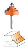 845.850.11 CMT Classical Ogee Bit (Series 845) 1/4" - 3/16" radius, 1/2" shank 845.850.11