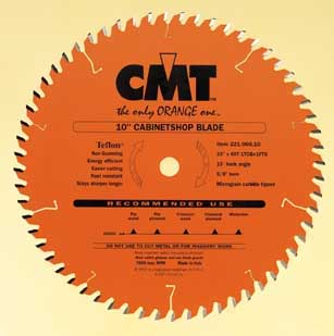 221.060.10 CMT Cabinetshop Blade, 10" diameter 221.060.10