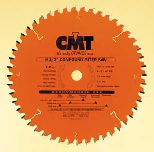 207.048.08 CMT Compound Miter Blade, 8.5" diameter 207.048.08