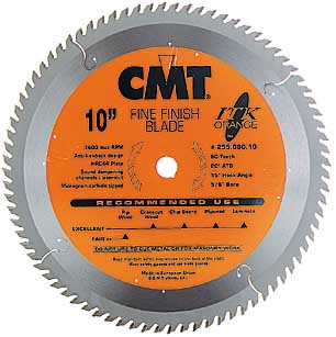 255.080.10 CMT ITK Fine Finish Blade, 10" diameter 255.080.10