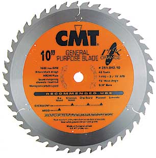 CMT Saw Blade ITK General Purpose Blade 251.042.10 CMT ITK General Purpose Blade, 10" diameter 251.042.10