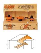 855.803.11 CMT Sommerfeld Glass Panel Door Set, 1/2" shank 855.803.11