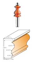 855.902.11 CMT Traditional Molding Bit, 1-1/16" diameter, 1/2" shank 855.902.11