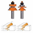 855.506.11 CMT V-Tongue and Groove Set, 1/2" shank 855.506.11