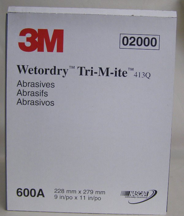 3M Sand Paper Grit 3m 600A Wetordry Tri-mete Paper (Single Sheet)  ABR051144-02000-3