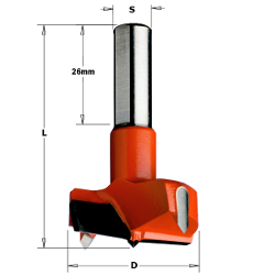 CMT 26 mm Hinge Boring Bit Carbide Tipped RH 317.260.11 317.260.11