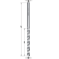 CMT Twist Drill with spur LH 2.5mm 363.025.22 363.025.22