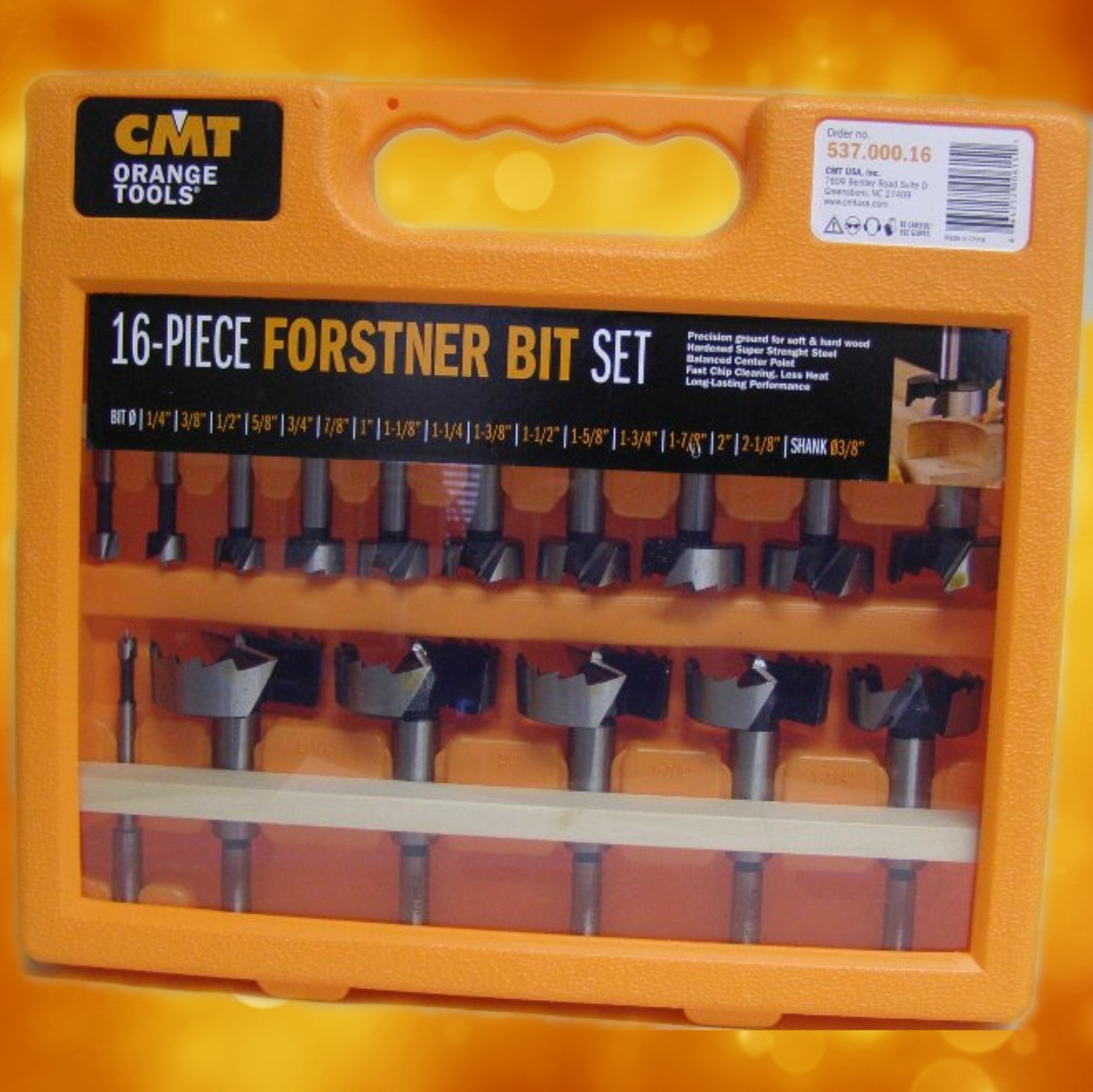 CMT 16-Piece Forstner Bit Set 537.000.16